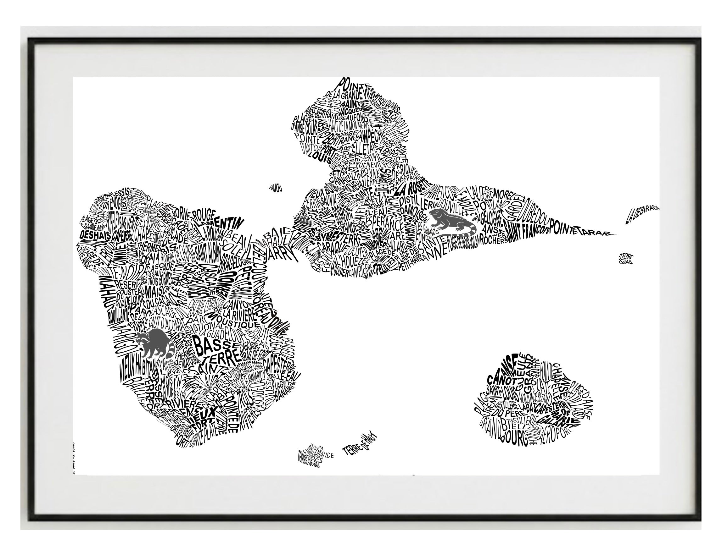 Guadeloupe         70 X 50 cms