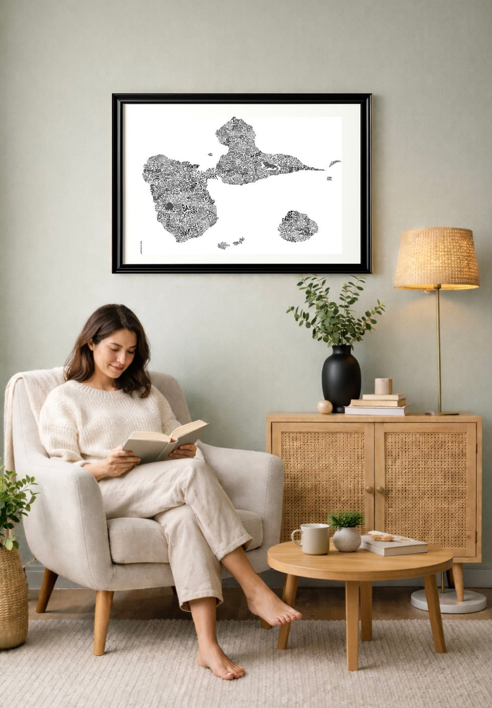 Guadeloupe         70 X 50 cms